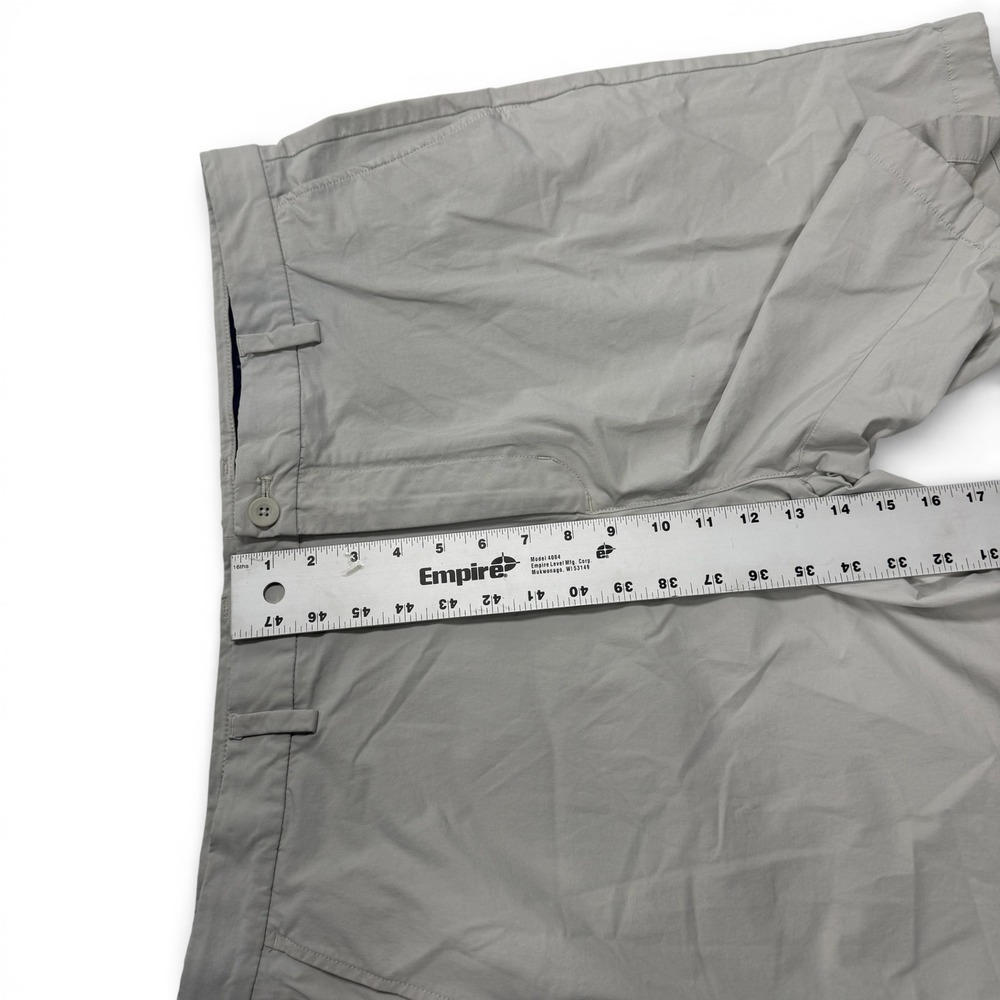 Vineyard Vines On The Go Shorts Men 40 OTG Light Gray Cotton Blend Stretch Chino - Picture 6 of 10